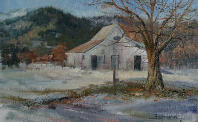  Stefan Baumann ~ Shasta Barn Opus 2~ Oil- 6x 9