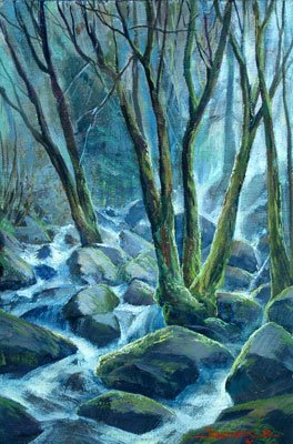  Stefan Baumann ~ Grand View Ranch Spring Runoff~ Oil- 6x 9