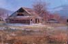 Mt. Shasta Barn Opus 1 Oil ~6 x 9